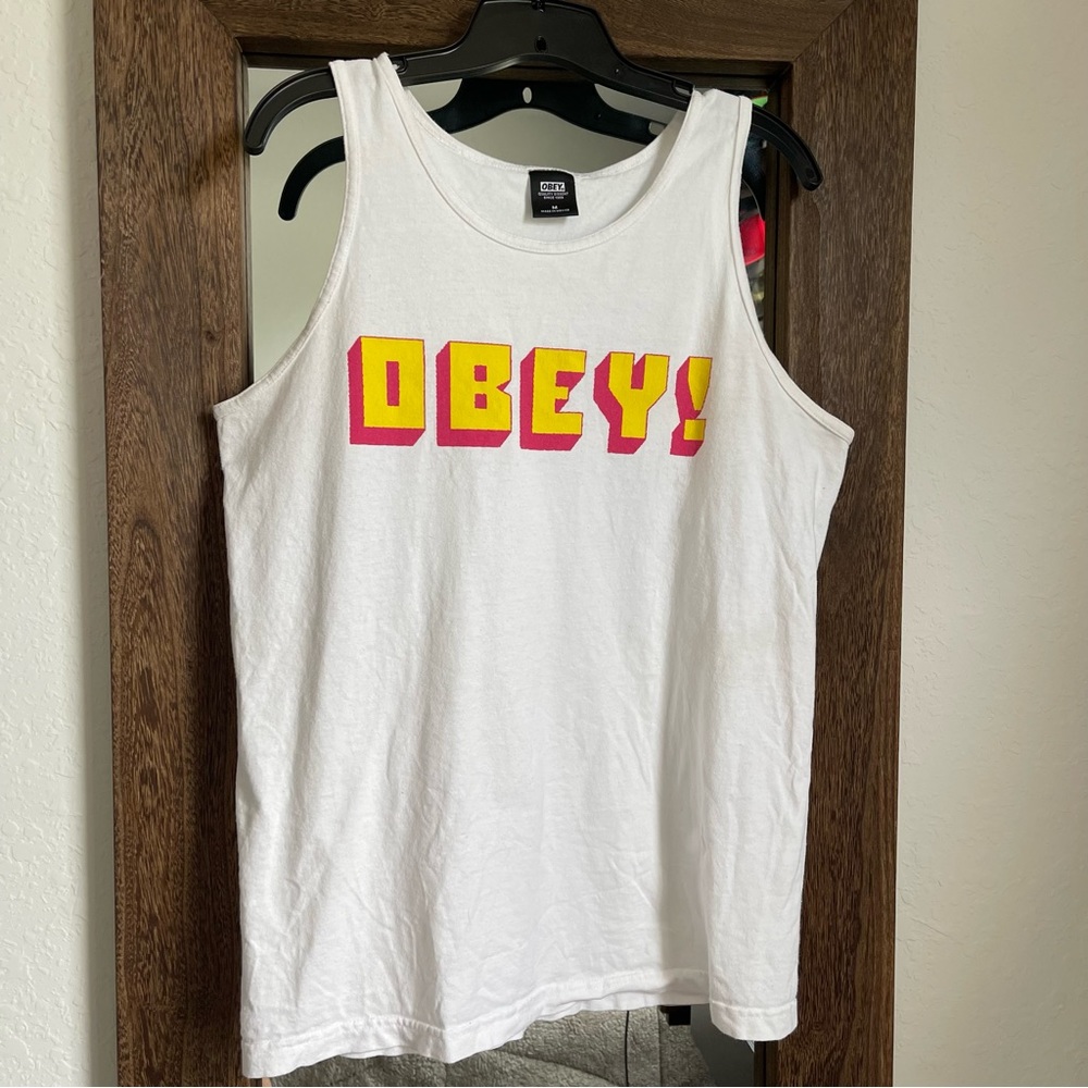 Obey graphic tank